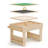 5-in-1 Kids Wooden Activity Desk, Convertible Play Table with Building Block Surface, Art Paper Roll, Chalkboard Top and Storage Shelf for Ages 3+