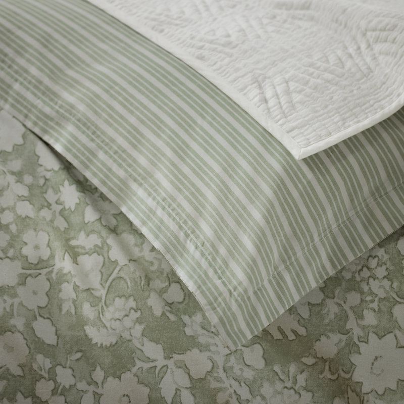 Heather Green Full/ Queen Comforter Set, Queen Comforter + 2 Standard Pillow Shams, Green
