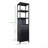 Tall Slim Freestanding Linen Tower Storage Cabinet With Shutter Door And 3 Tier Shelves-955854905