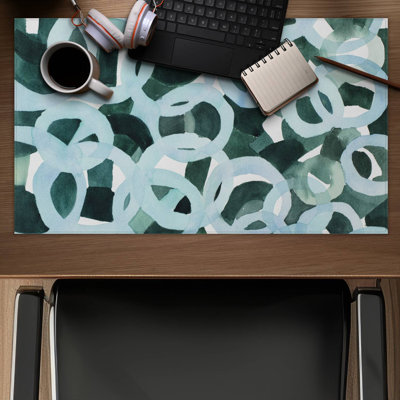 Abstract circles - 14.00"x24.25" Desk mat