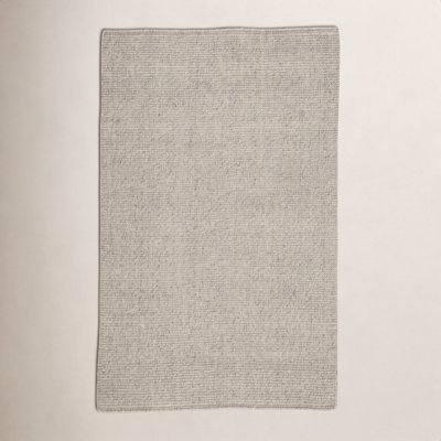 Rolando Gray Hand-Woven Jute Wool Rug