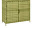 Armoire de rangement en osier pour le jardin, la cour arrière et le porche-1323804619