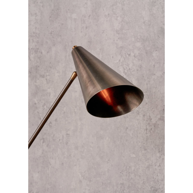 Emiliano 164cm Bronzed Task Floor Lamp
