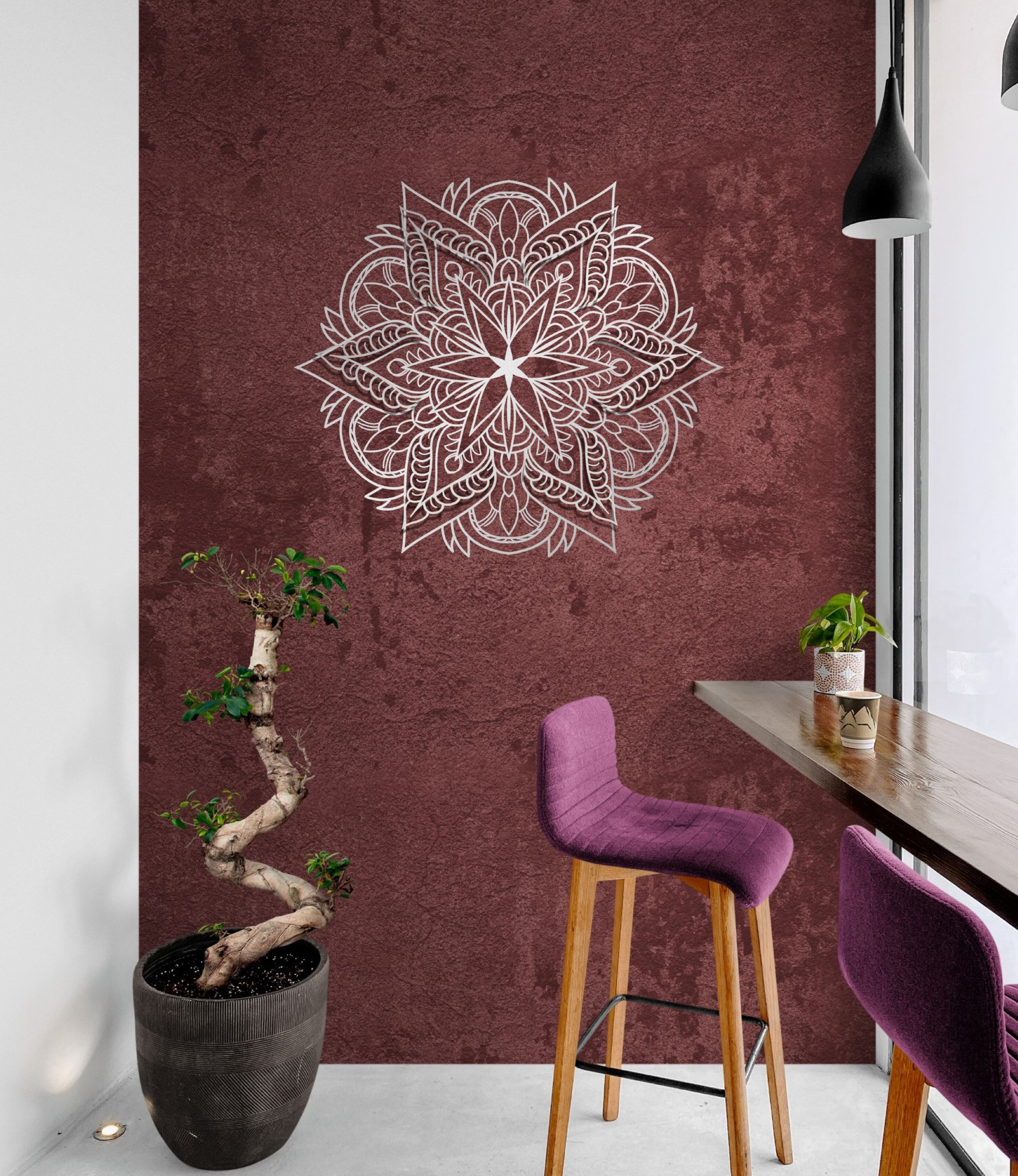 Metal mandala wall online hanging