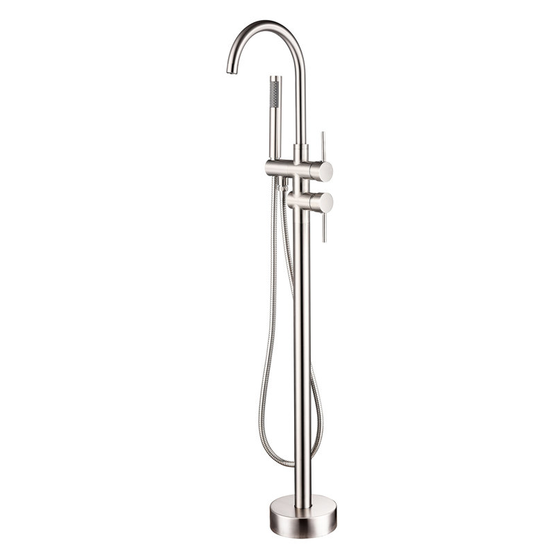 Freestanding Bathtub Faucet With Hand Shower And Exquisite Craftsmanship Modern Compact Design
