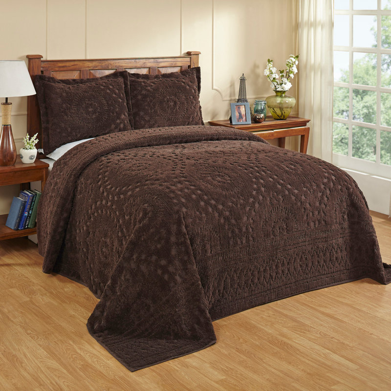 Rio 100% Premium Cotton Tufted Bedspread Set, Soft & Luxurious Feel, Perfect for Gifting, All Seasons Machine Washable Medallion Bedding Set