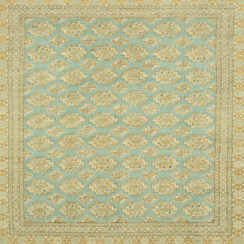 Tapis abstrait moderne 2652, Carré 3 pi
