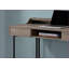 Bureaux, bureau d'ordinateur de bureau personnel de 48 po avec tiroirs de rangement et casiers, moderne, stratifié brun / métal noir | Taupe | Panneau de fibres à densité moyenne-653907478
