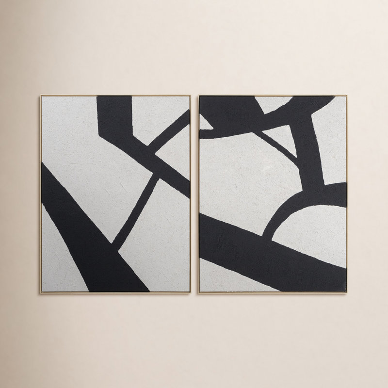 "Lucero", ensemble de 2 impressions sur toile encadrées, Encadrement brun, H 48 po x l 36 po