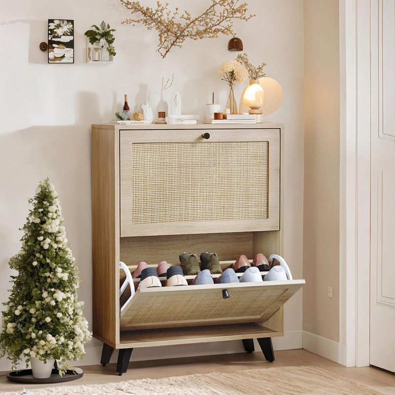 Flip Down Shoe Storage