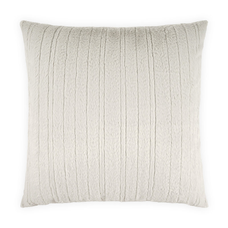 Spalding Square Pillow Cover & Insert, Silver, Square 20"