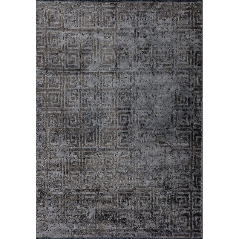 Labyrinthe contemporain délavé, Carré 9 pi