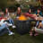 28" Outdoor Propane Fire Pit Table 50,000 BTU Gas Fire Table With Auto-Ignition And Protective Cover For Backyard Patio-2097004853