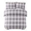 Microfiber Chequered Duvet Cover Set-125590773