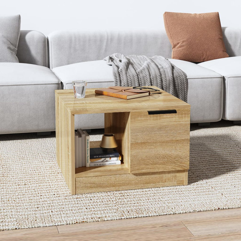 Jarran Frame Coffee Table with Storage, Sonoma Oak