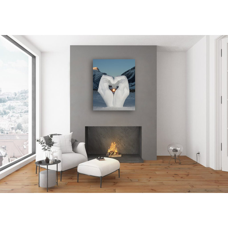 «Ice Love», impression sur toile tendue, H 20 po x l 30 po x P 1 po