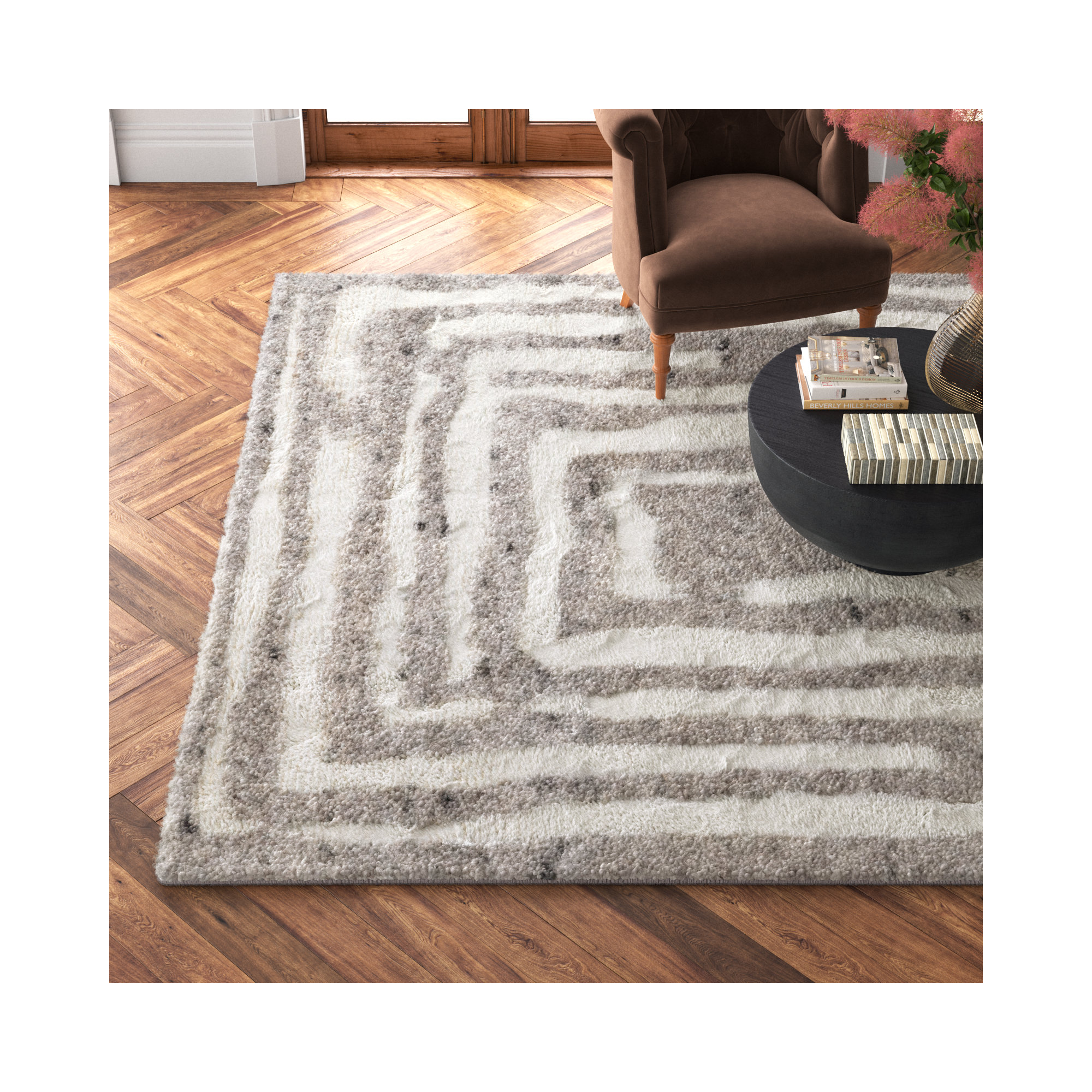 Kass Handmade Wool Rug, Rectangle 8' x 10'