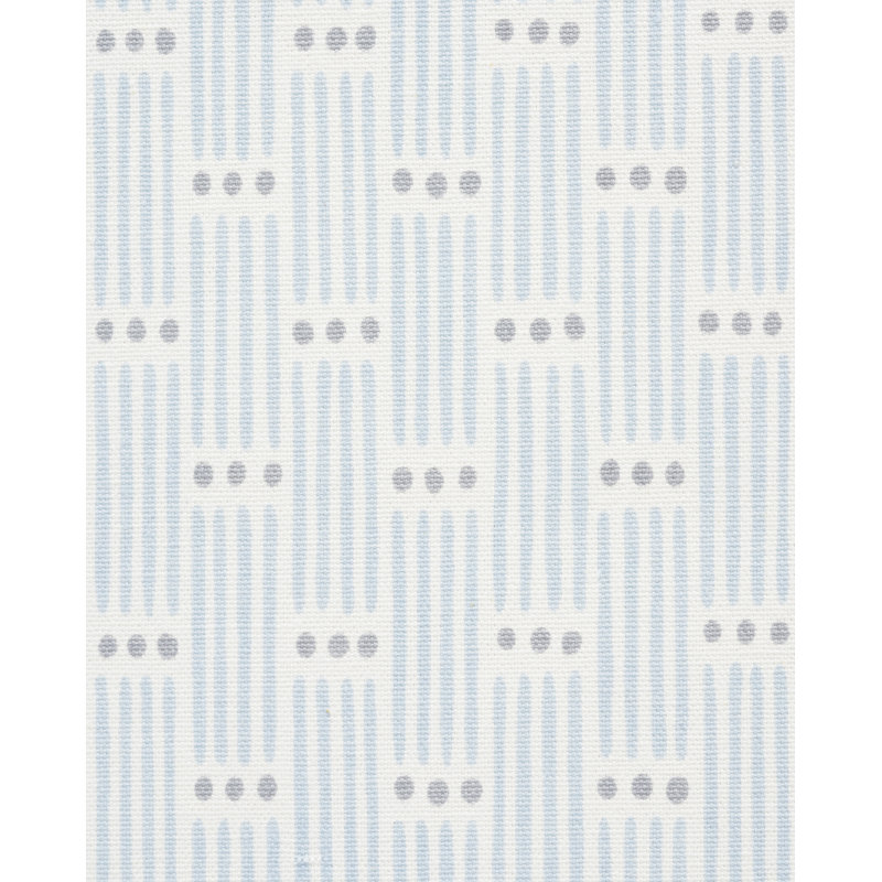 Dotted Stripe Fabric, Blue