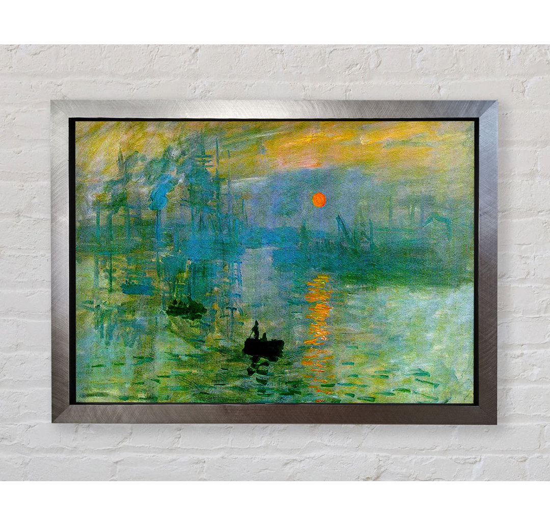 Monet Sonnenuntergang von Claude Monet - Einzelne Bilderrahmen Kunstdrucke