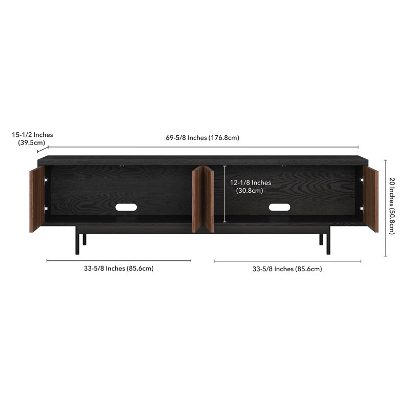 Wade Logan® Bettsy 70'' Media Console & Reviews | Wayfair