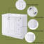 Meuble-lavabo simple 35,8 po avec plateau en résine Georgianne-843887329