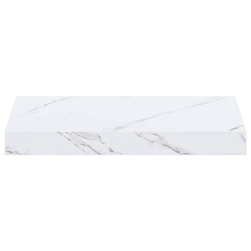 Floating Shelf, White Marble, 4cm H x 40cm W x 23.5cm D