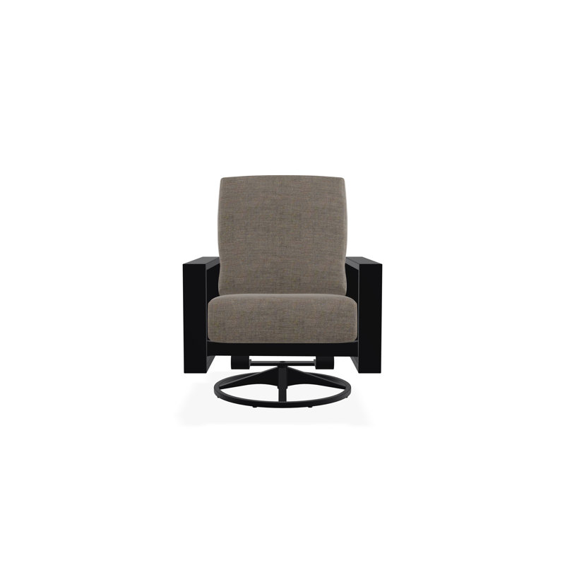 Larssen Outdoor Lounge Chair, Black, Cast Ash Sunbrella® Plainweave