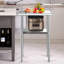 Table de préparation en acier inoxydable, 61 x 46 x 91 cm, capacité de charge de 272 kg, table de travail robuste en métal avec tablette inférieure et pieds réglables, poste de travail professionnel pour cuisine, restaurant, garage ou jardin.-90976185