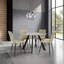 Round Stone Top Metal Base Dining Table