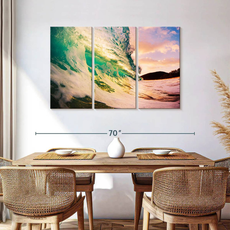 Gillard Retro Sunset Wave, 36" H x 57" W