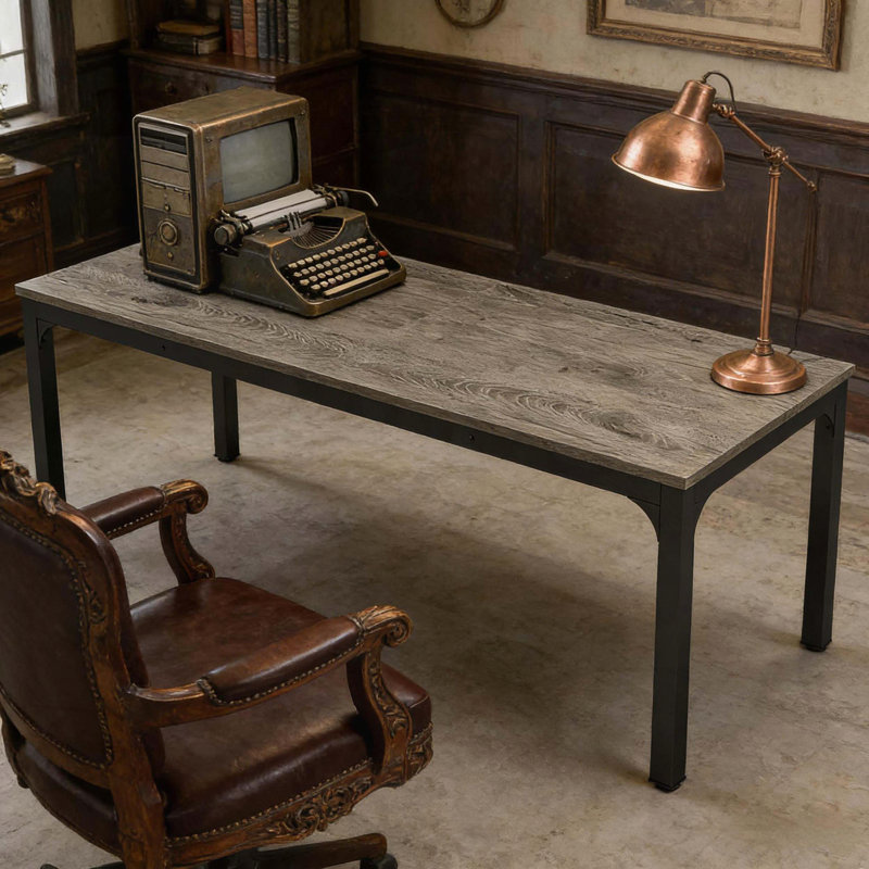 Bureau moderne à domicile, Gris / Noir