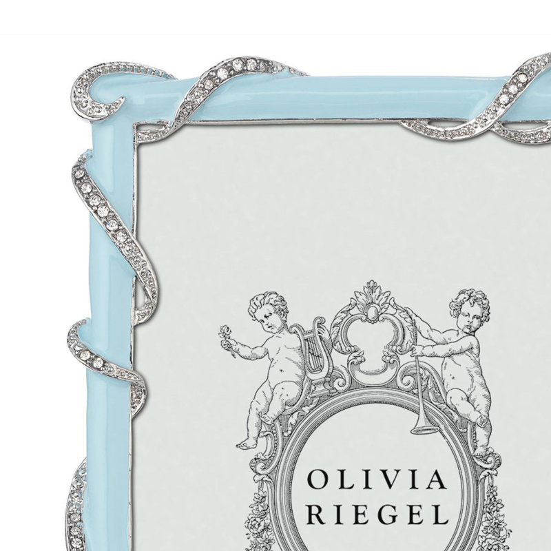 Baby Harlow Metal Picture Frame, Blue, 5" X 7"