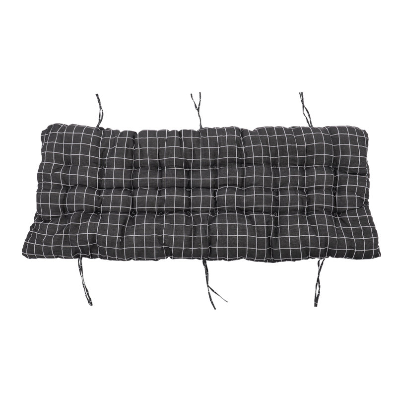 Seat Cushion, 125cm W x 48cm D, Black
