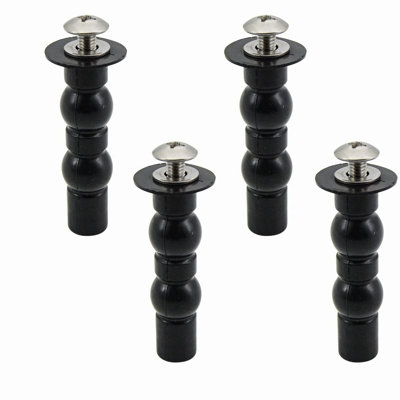 Tet Seat SecureFit Kit: 2-Pack Expanding Rubber Bolts & Top Nuts for TOTO Tet Seat Tightening & Blind Hole Fixing
