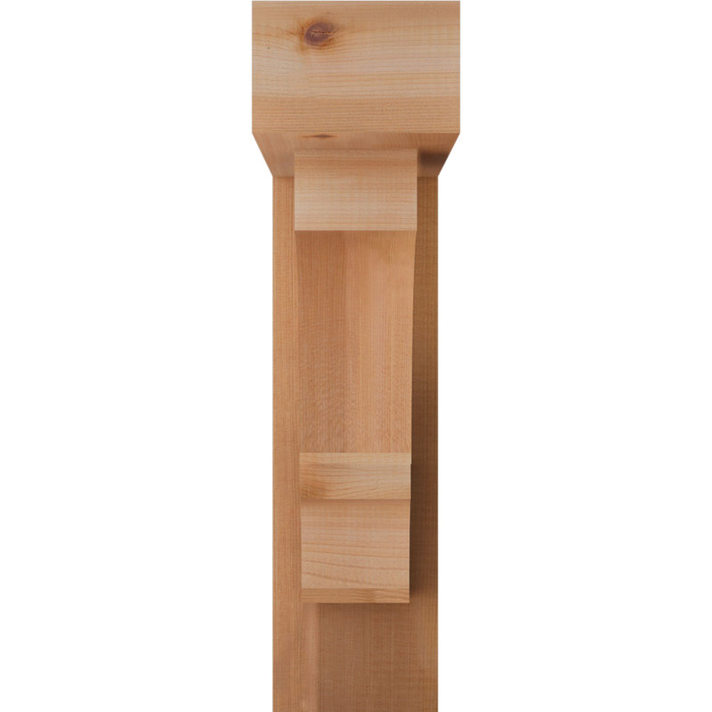 Support de bloc Balboa avec entretoise décalée, 22 X 18, Cèdre rouge occidental de l 5 1/2 po (lisse)