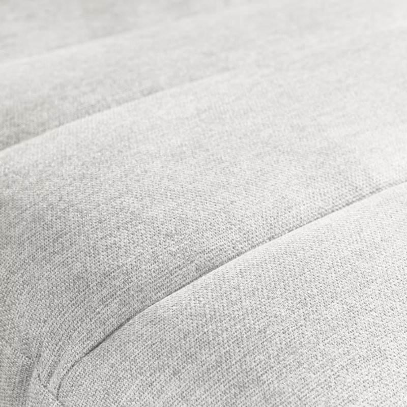 Brixham Upholstered Chenille Fabric Chaise Lounge with Adjustable Back, Black, Light Grey