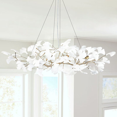 Ceramic Ginkgo Chandelier