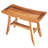 Satori by EcoDecors, Teak Shower Bench, Teak Shower Stool, Teak Stool for Inside Shower, Small Shower Stool, Teak Foot Rest, Teak Shower Bench For Inside Shower, in Earthy Teak-19007446