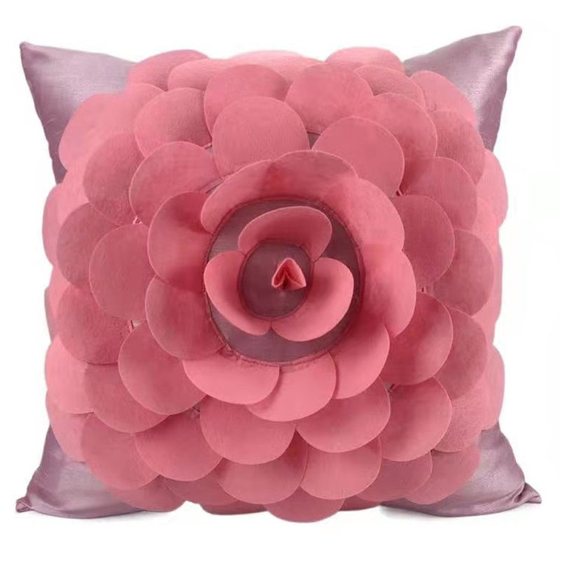 Caseyann Square Throw Cushion, Pink