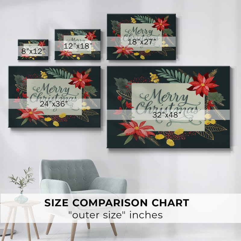 Bright Christmas Night I-Gallery, toile tendue, H 12 po x l 18 po