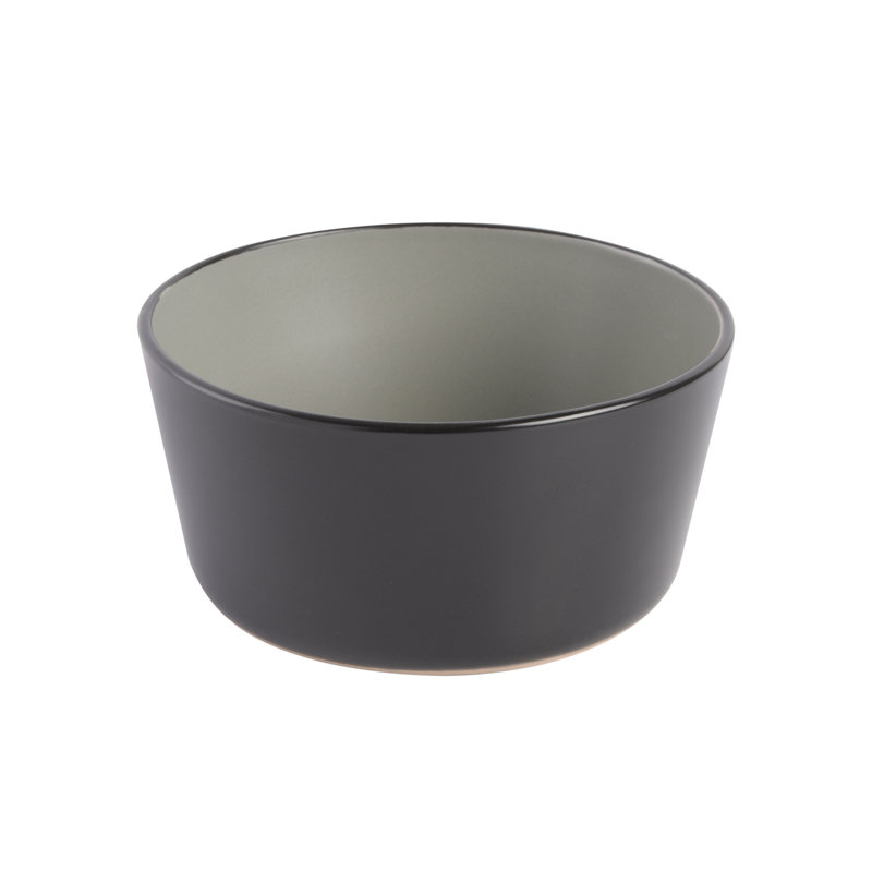 Matte Gray Ceramic 12-Piece Dinnerware Set for Four