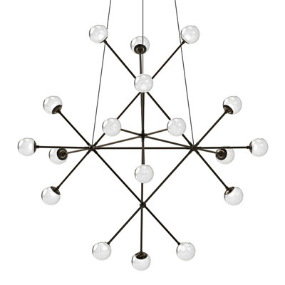 Proton 18 - Light Dimmable LED Sputnik Sphere Chandelier