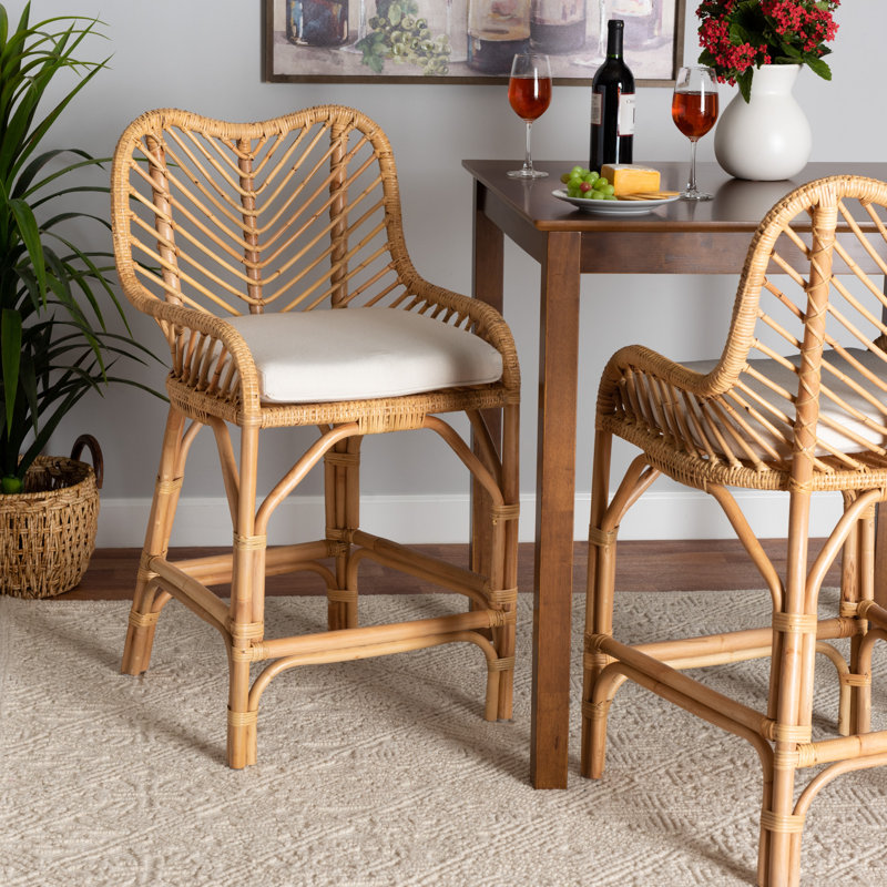 Brisco 26" Rattan Counter Stool