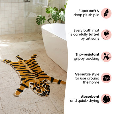 Shaped Tiger Rug