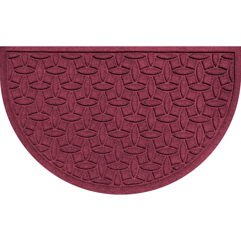 Tapis de porte intérieur antidérapant WaterHog Elipse, Bordeaux, L 3 pi x L 7 pi