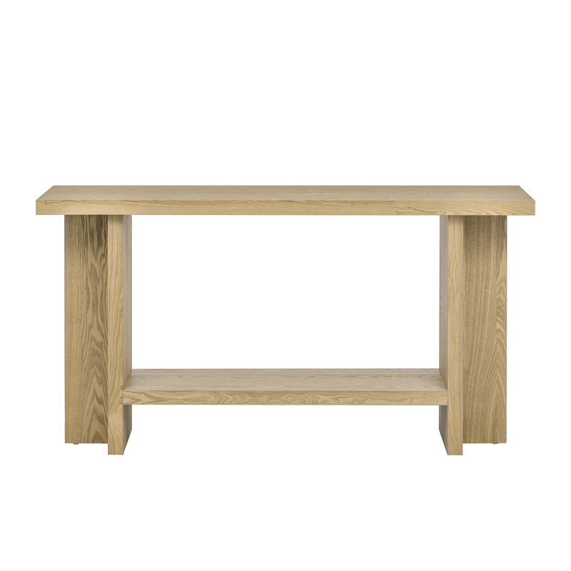 60''Console Table With Ash Veneer, Natural