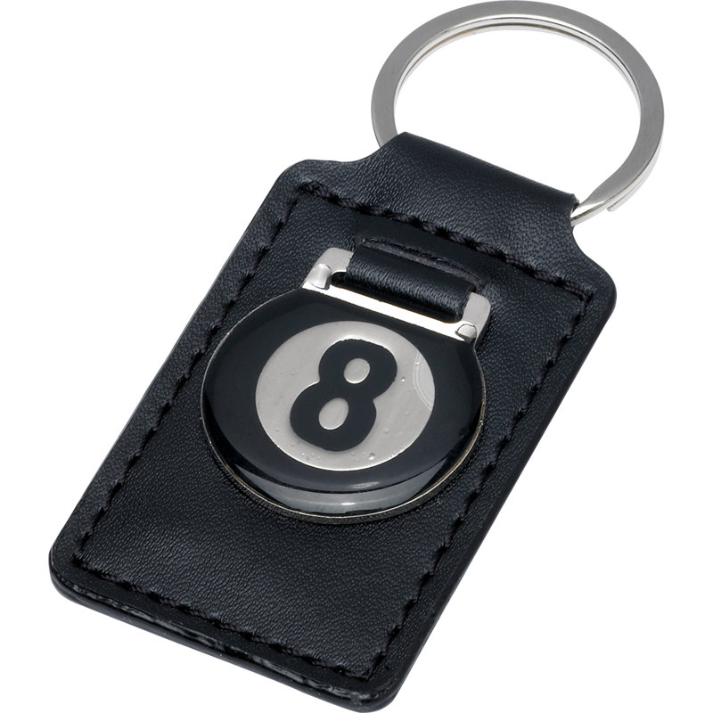 Novelty Items Eight Ball Leather Key Holder