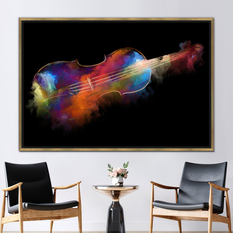 Print on Canvas, Gold, Framed Print without Mat, 25 cm H x 35 cm W