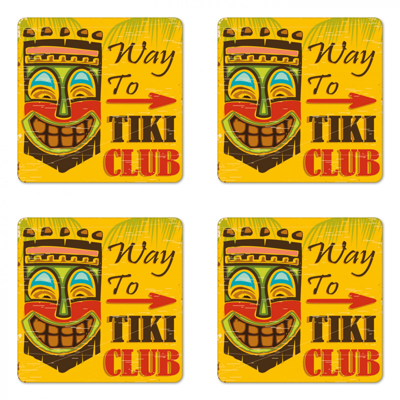 Sous-verre bar tiki