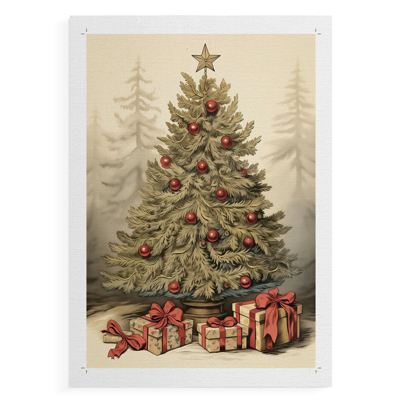 Christmas Holiday Art DXIV -Canvas Print Only - NOT FRAMED